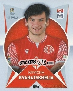 Sticker Khvicha Kvaratskhelia (Georgia) - The Road To Uefa Nations League Finals 2022-2023 n. 67 - Topps