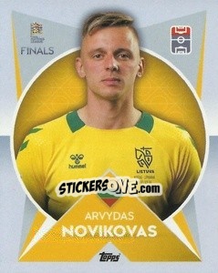 Cromo Arvydas Novikovas (Lithuania) - The Road to UEFA Nations League Finals 2022-2023 - Topps
