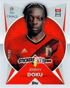 Figurina Jérémy Doku (Belgium) - The Road to UEFA Nations League Finals 2022-2023 - Topps