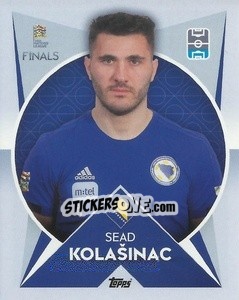 Sticker Sead Kolašinac (Bosnia and Herzegovina) - The Road To Uefa Nations League Finals 2022-2023 n. 100 - Topps