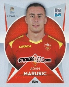 Figurina Adam Marusic (Montenegro) - The Road to UEFA Nations League Finals 2022-2023 - Topps