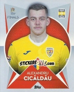 Sticker Alexandru Cicâldău (Romania) - The Road to UEFA Nations League Finals 2022-2023 - Topps