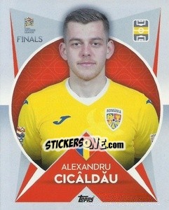 Figurina Alexandru Cicâldău (Romania) - The Road to UEFA Nations League Finals 2022-2023 - Topps