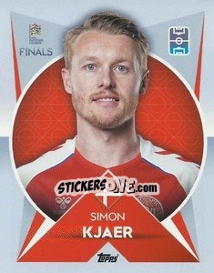 Sticker Simon Kjaer (Denmark) - The Road To Uefa Nations League Finals 2022-2023 n. 154 - Topps
