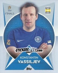 Sticker Konstantin Vassiljev (Estonia) - The Road To Uefa Nations League Finals 2022-2023 n. 160 - Topps