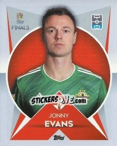 Sticker Jonny Evans (Northern Ireland) - The Road To Uefa Nations League Finals 2022-2023 n. 165 - Topps