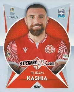 Sticker Guram Kashia (Georgia) - The Road To Uefa Nations League Finals 2022-2023 n. 166 - Topps