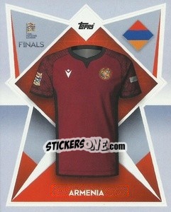 Sticker Armenia - The Road to UEFA Nations League Finals 2022-2023 - Topps