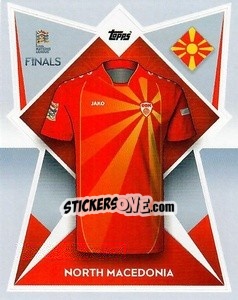Sticker North Macedonia - The Road to UEFA Nations League Finals 2022-2023 - Topps