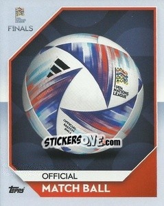 Sticker Official Match Ball - The Road To Uefa Nations League Finals 2022-2023 n. 225 - Topps