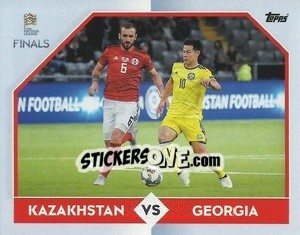 Figurina Kazakhstan vs Georgia — 1st Match - The Road to UEFA Nations League Finals 2022-2023 - Topps