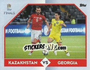 Sticker Kazakhstan vs Georgia — 1st Match - The Road To Uefa Nations League Finals 2022-2023 n. 226 - Topps