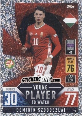 Cromo Dominik Szobboszlai - The Road to UEFA Nations League Finals 2022-2023. Match Attax 101 - Topps