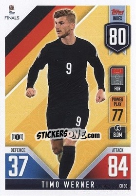 Sticker Timo Werner - The Road To Uefa Nations League Finals 2022-2023. Match Attax 101 n. CD80 - Topps
