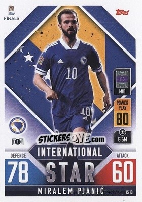 Sticker Miralem Pjanić - The Road To Uefa Nations League Finals 2022-2023. Match Attax 101 n. IS19 - Topps