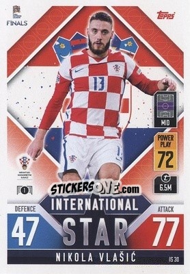 Sticker Mikola Vlašić - The Road to UEFA Nations League Finals 2022-2023. Match Attax 101 - Topps