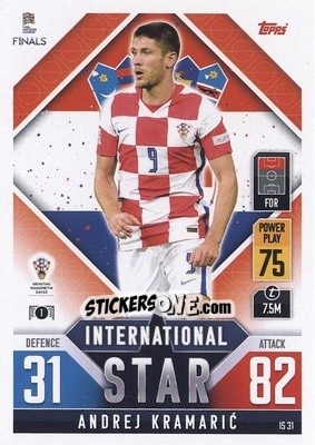 Figurina Andrej Kramarić - The Road to UEFA Nations League Finals 2022-2023. Match Attax 101 - Topps