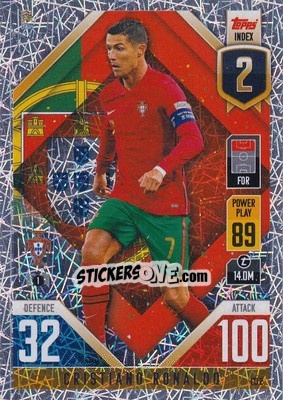 Figurina Cristiano Ronaldo - The Road to UEFA Nations League Finals 2022-2023. Match Attax 101 - Topps