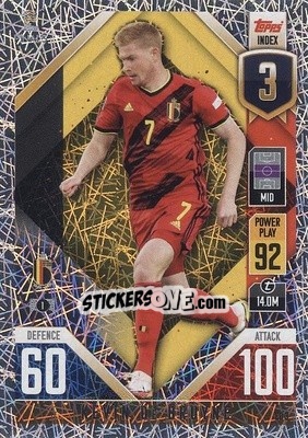 Sticker Kevin De Bruyne - The Road to UEFA Nations League Finals 2022-2023. Match Attax 101 - Topps