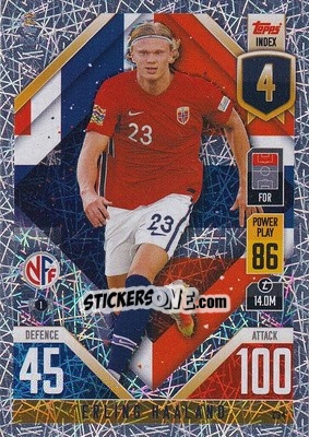 Sticker Erling Haaland - The Road To Uefa Nations League Finals 2022-2023. Match Attax 101 n. CD4 - Topps