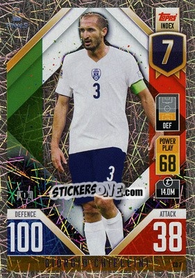 Sticker Giorgio Chiellini - The Road To Uefa Nations League Finals 2022-2023. Match Attax 101 n. CD7 - Topps