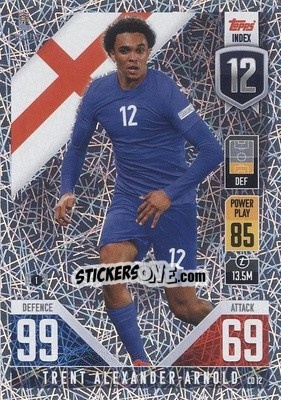 Cromo Trent Alexander-Arnold - The Road to UEFA Nations League Finals 2022-2023. Match Attax 101 - Topps