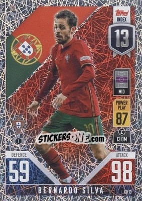 Sticker Bernardo Silva - The Road To Uefa Nations League Finals 2022-2023. Match Attax 101 n. CD13 - Topps