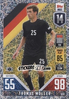 Sticker Thomas Müller - The Road To Uefa Nations League Finals 2022-2023. Match Attax 101 n. CD14 - Topps