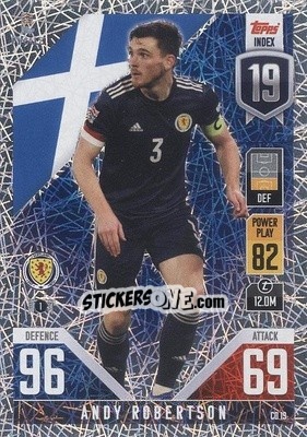 Sticker Andy Robertson - The Road to UEFA Nations League Finals 2022-2023. Match Attax 101 - Topps
