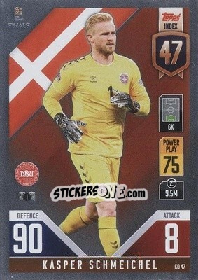 Sticker Kasper Schmeichel - The Road to UEFA Nations League Finals 2022-2023. Match Attax 101 - Topps