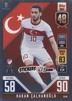 Sticker Hakan Çalhanoğlu - The Road to UEFA Nations League Finals 2022-2023. Match Attax 101 - Topps