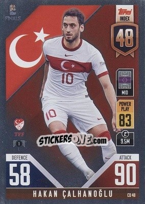 Sticker Hakan Çalhanoğlu - The Road To Uefa Nations League Finals 2022-2023. Match Attax 101 n. CD48 - Topps