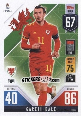 Sticker Gareth Bale - The Road To Uefa Nations League Finals 2022-2023. Match Attax 101 n. CD67 - Topps