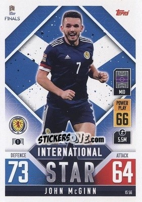 Sticker John McGinn - The Road to UEFA Nations League Finals 2022-2023. Match Attax 101 - Topps