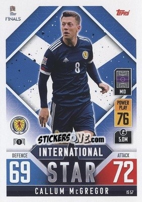 Cromo Callum McGregor - The Road to UEFA Nations League Finals 2022-2023. Match Attax 101 - Topps