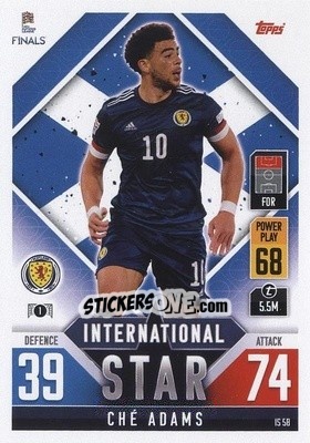 Figurina Ché Adams - The Road to UEFA Nations League Finals 2022-2023. Match Attax 101 - Topps