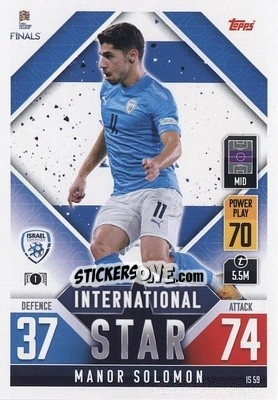 Sticker Manor Solomon - The Road to UEFA Nations League Finals 2022-2023. Match Attax 101 - Topps