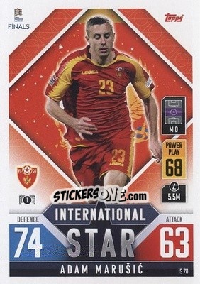 Sticker Adam Marušić - The Road to UEFA Nations League Finals 2022-2023. Match Attax 101 - Topps