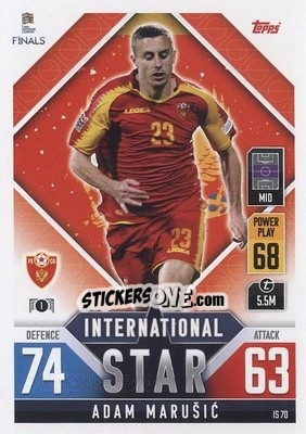 Cromo Adam Marušić - The Road to UEFA Nations League Finals 2022-2023. Match Attax 101 - Topps