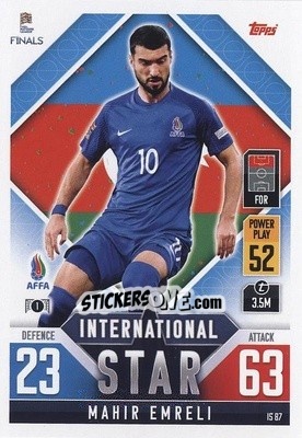 Sticker Mahir Emreli - The Road to UEFA Nations League Finals 2022-2023. Match Attax 101 - Topps