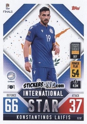 Figurina Konstantinos Laifis - The Road to UEFA Nations League Finals 2022-2023. Match Attax 101 - Topps