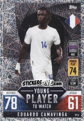 Sticker Eduardo Camavinga - The Road to UEFA Nations League Finals 2022-2023. Match Attax 101 - Topps