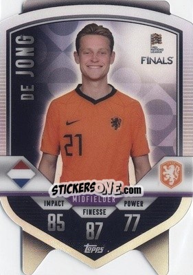 Cromo Frenkie de Jong - The Road to UEFA Nations League Finals 2022-2023. Match Attax 101 - Topps