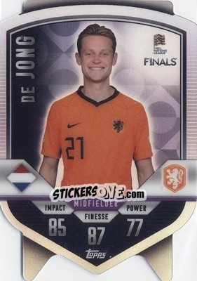 Sticker Frenkie de Jong - The Road To Uefa Nations League Finals 2022-2023. Match Attax 101 n. DC5 - Topps