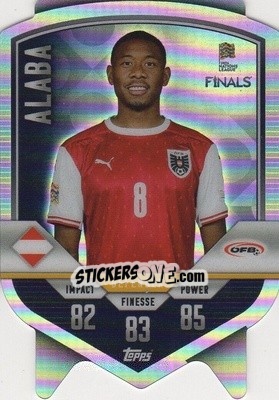 Sticker David Alaba - The Road To Uefa Nations League Finals 2022-2023. Match Attax 101 n. DC7 - Topps
