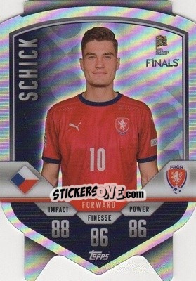 Sticker Patrik Schick - The Road To Uefa Nations League Finals 2022-2023. Match Attax 101 n. DC8 - Topps
