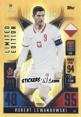 Sticker Robert Lewandowski - The Road To Uefa Nations League Finals 2022-2023. Match Attax 101 n. LE2 - Topps