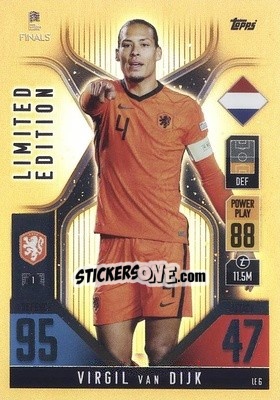 Figurina Virgil van Dijk - The Road to UEFA Nations League Finals 2022-2023. Match Attax 101 - Topps