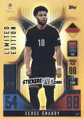 Sticker Serge Gnabry - The Road To Uefa Nations League Finals 2022-2023. Match Attax 101 n. LE7 - Topps