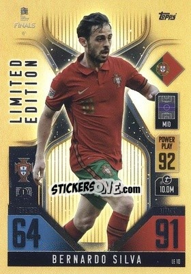 Sticker Bernardo Silva - The Road To Uefa Nations League Finals 2022-2023. Match Attax 101 n. LE10 - Topps
